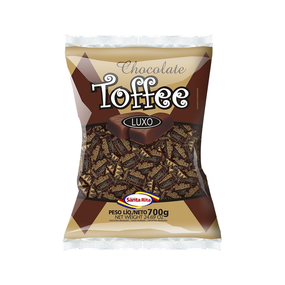 Bala Mastigável Toffee Chocolate
